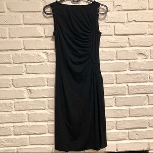 NWOT Susana Monaco side ruched black dress